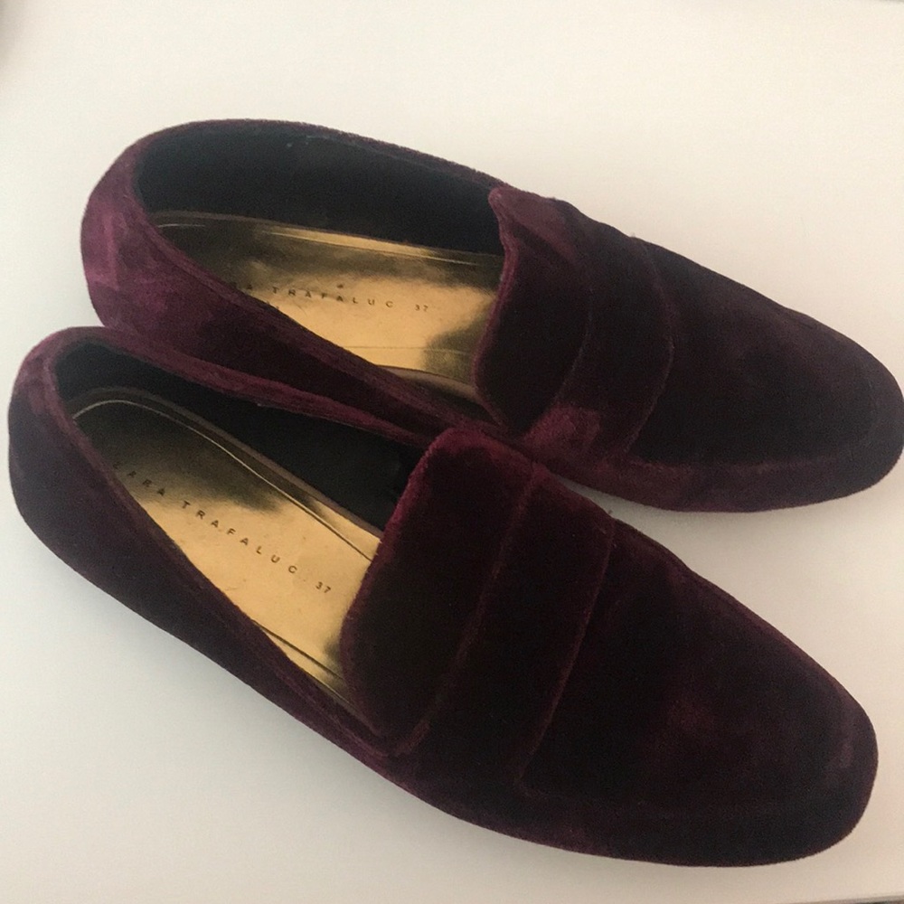 Velvet Loafers (Zara Trafaluc, size 37)